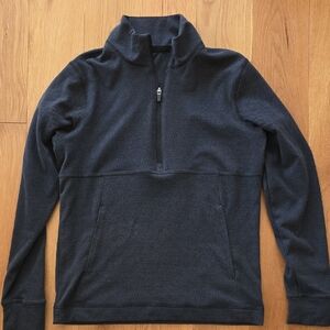 Men's Black Half-Zip Sweater